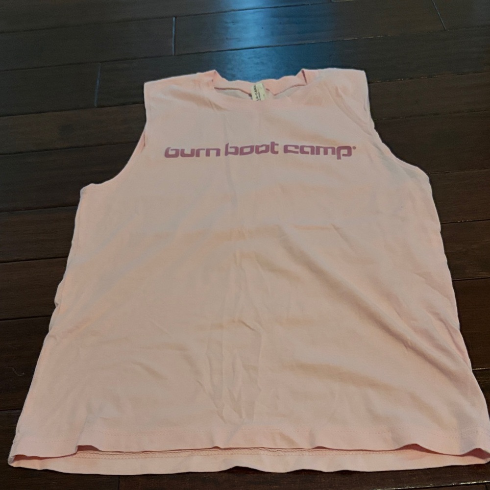 Light Pink 'burn Boot Camp' Muscle Tank breast cancer awareness
